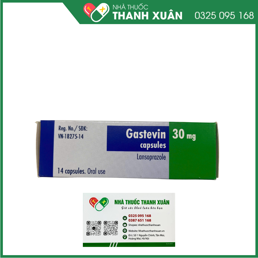 Gastevin 30mg điều trị loét dạ dày-tá tràng